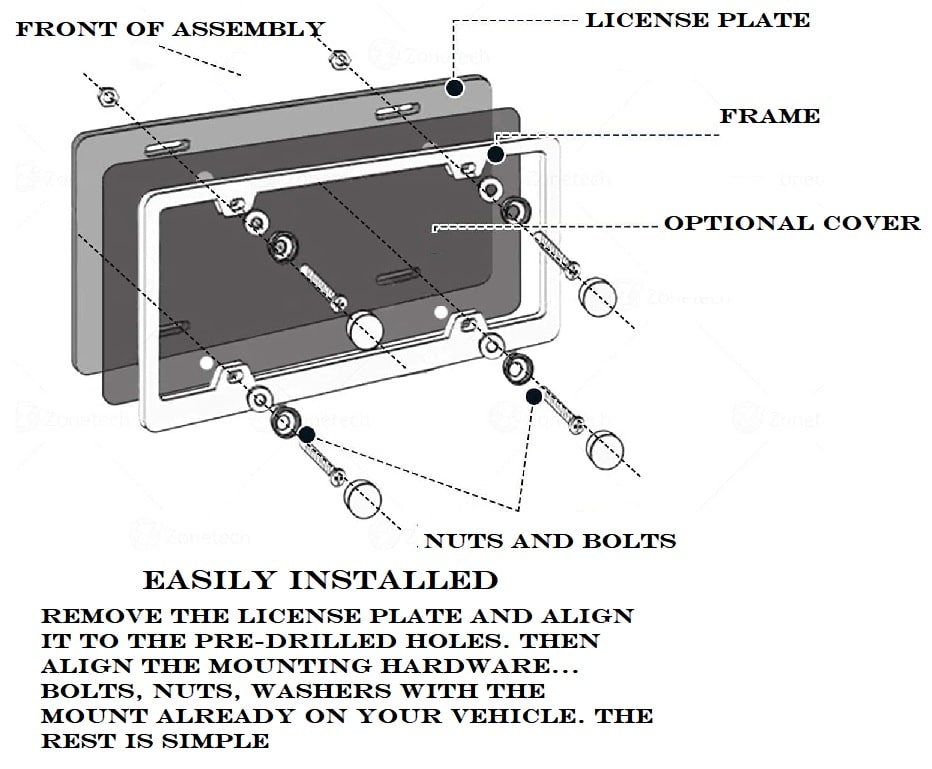 License Plate Frame Installation