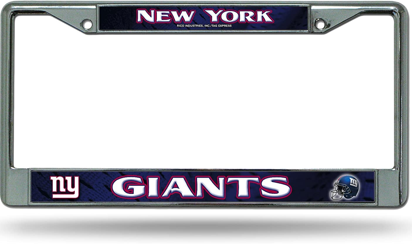 NY Giants Chrome License Plate Frame