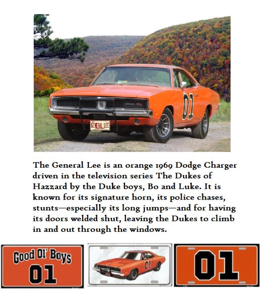 General Lee Dukes Of Hazard Infographic