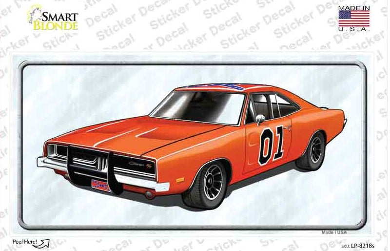 General Lee Dukes Hazard Car Sticker