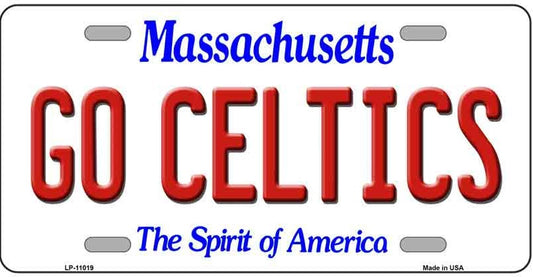 Go Celtics Novelty Metal License Plate