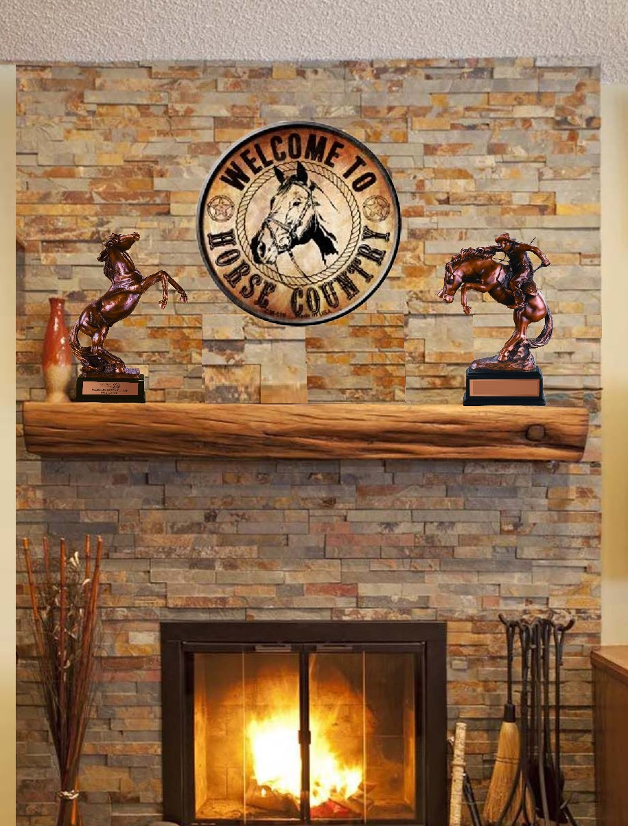 Horse Country Circular Wall Sign and Coaster Set