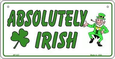Absolutely Irish Metal Motorcycle Plate