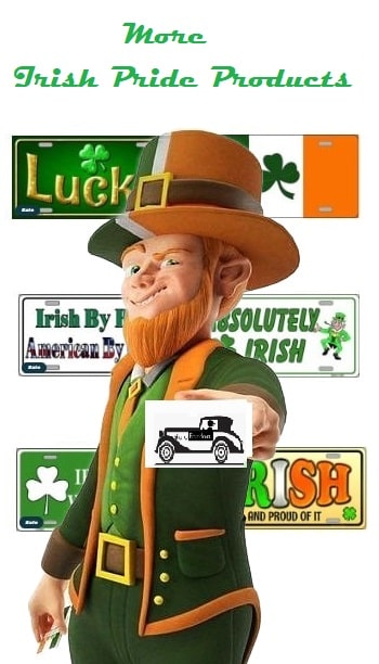 Absolutely Irish Metal Novelty License Plate