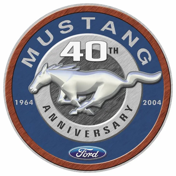 Mustang 40th Anniversary Circular Sign