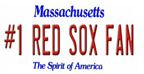 Boston Red Sox #1 Fan License Plate