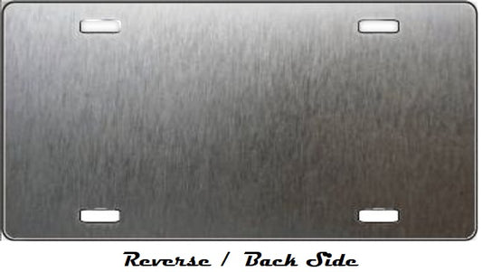 Reverse Side Yabucoa Puerto Rican Flag License Plate