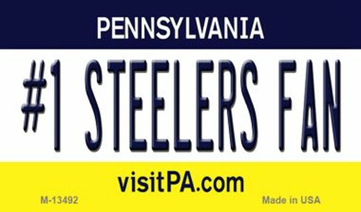 Number 1 Steelers Fan Novelty Metal Magnet
