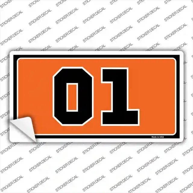 Dukes Of Hazard '01' General Lee Bumper Sticker