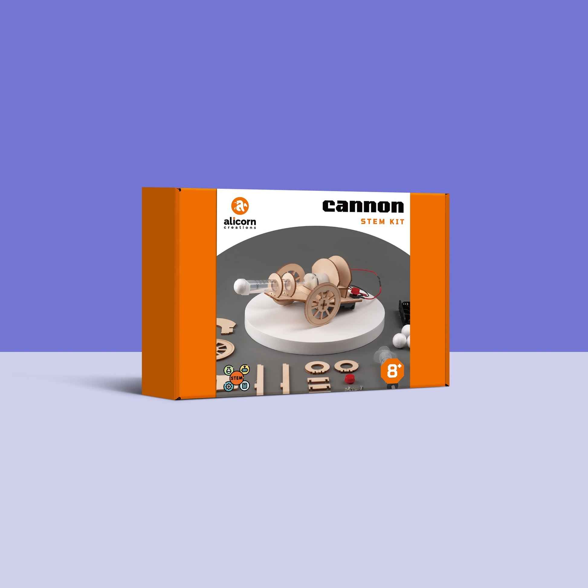 Cannon STEM kit packaging on a blue background