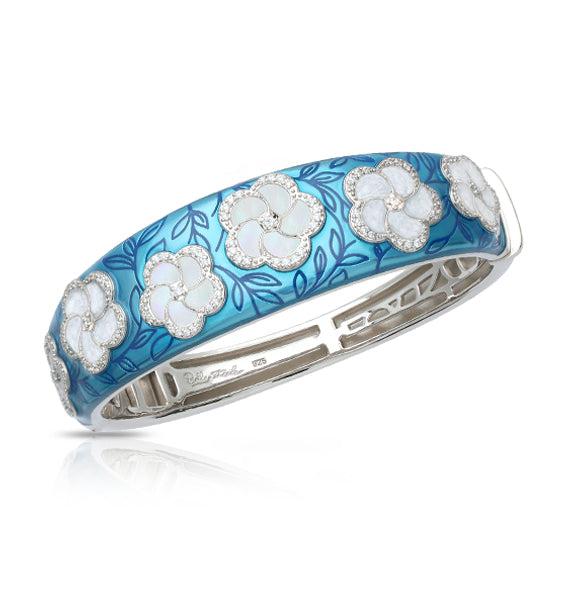 Bangle with floral design on a white background