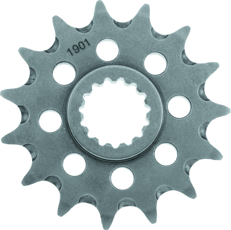 Metal sprocket on a white background