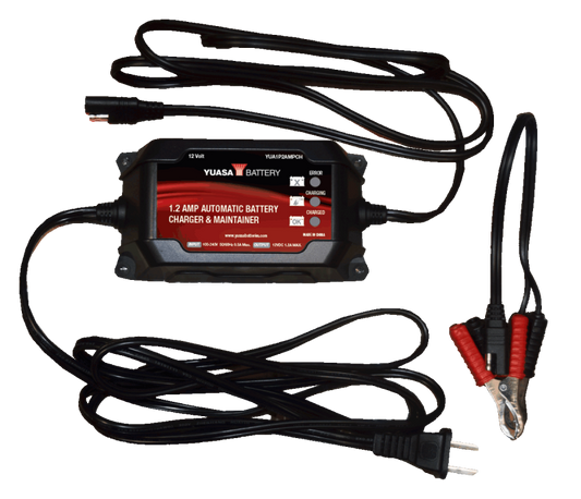 Yuasa 1.2 Amp Charger & Maintainer - 12V