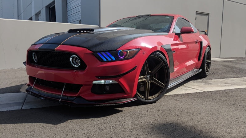 Oracle 15-17 Ford Mustang V6/GT/Shelby Dynamic DRL  w/ Halo Kit - ColorSHIFT - Dynamic