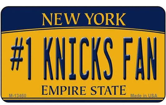 #1 Knicks Fan Metal  Refrigerator Magnet