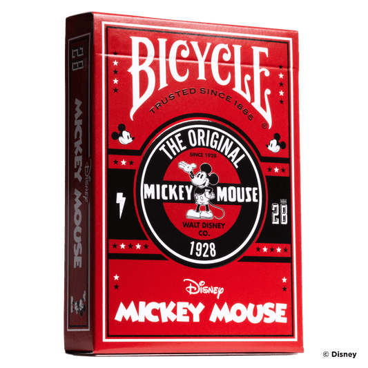 Bicycle Mickey Mouse playing card box with Disney logo