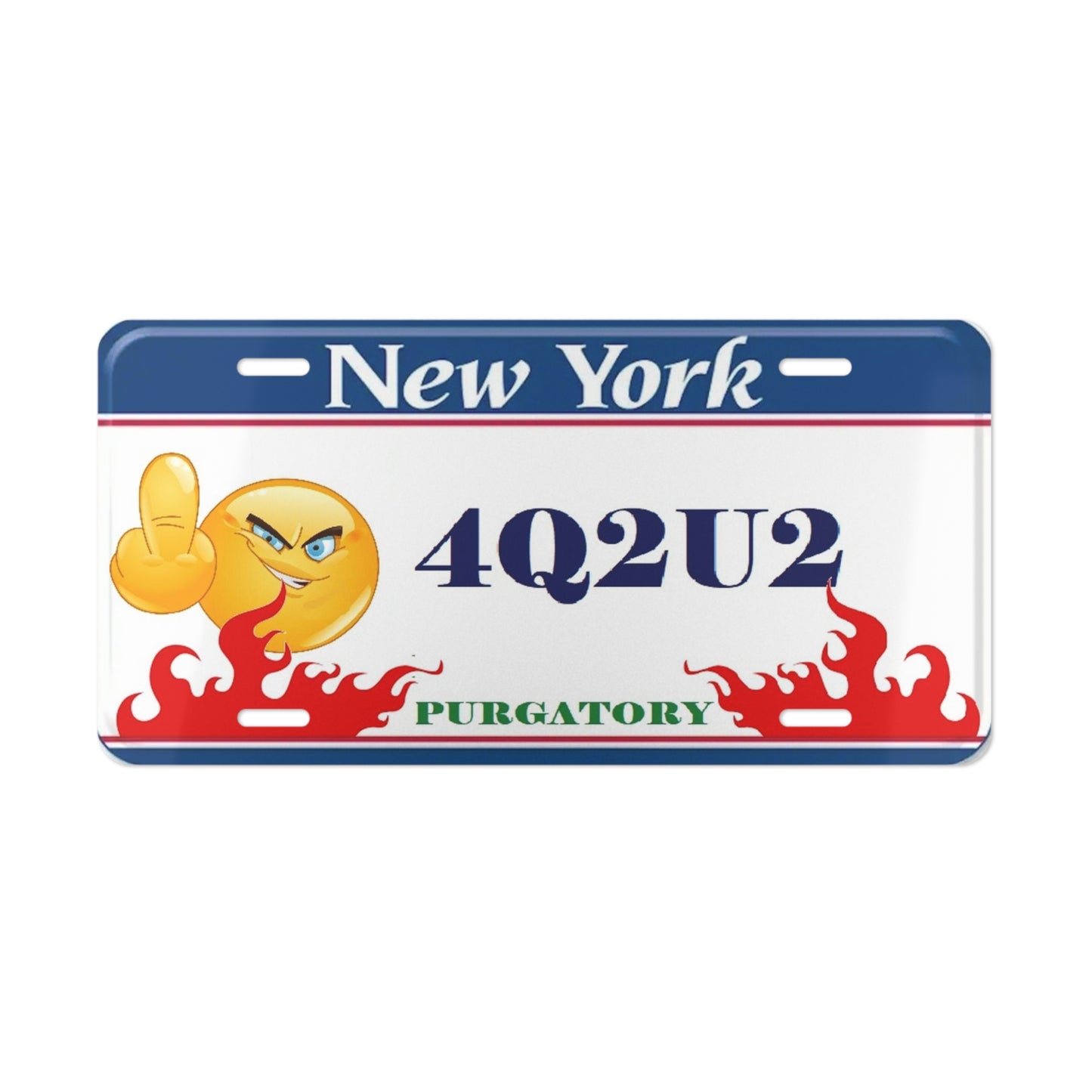 4Q2U2 Purgatory Vanity License Plate