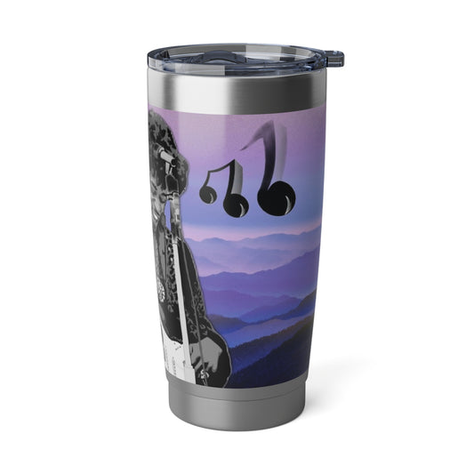 Side View Jimi Hendrix Purple Landscape Vagabond 20oz Tumbler