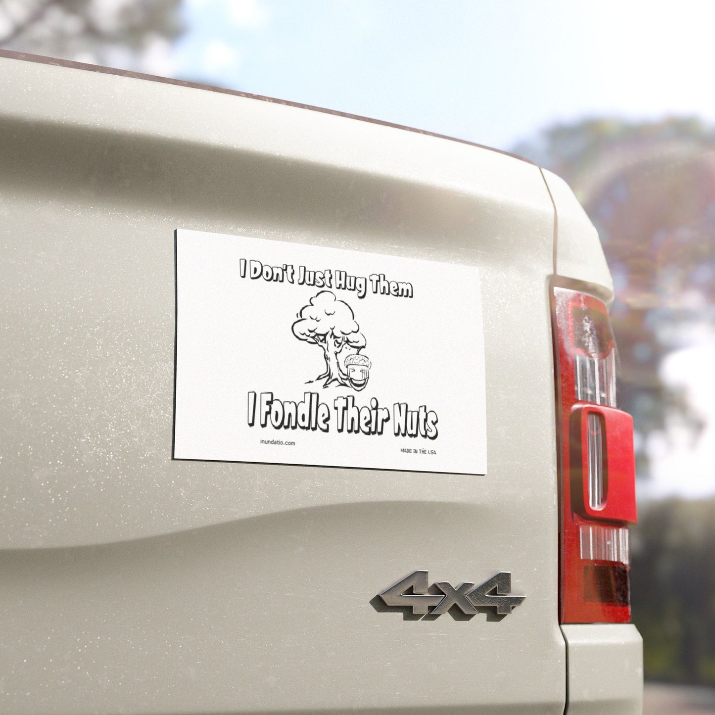 Tree Huggers Funny Car Magnets