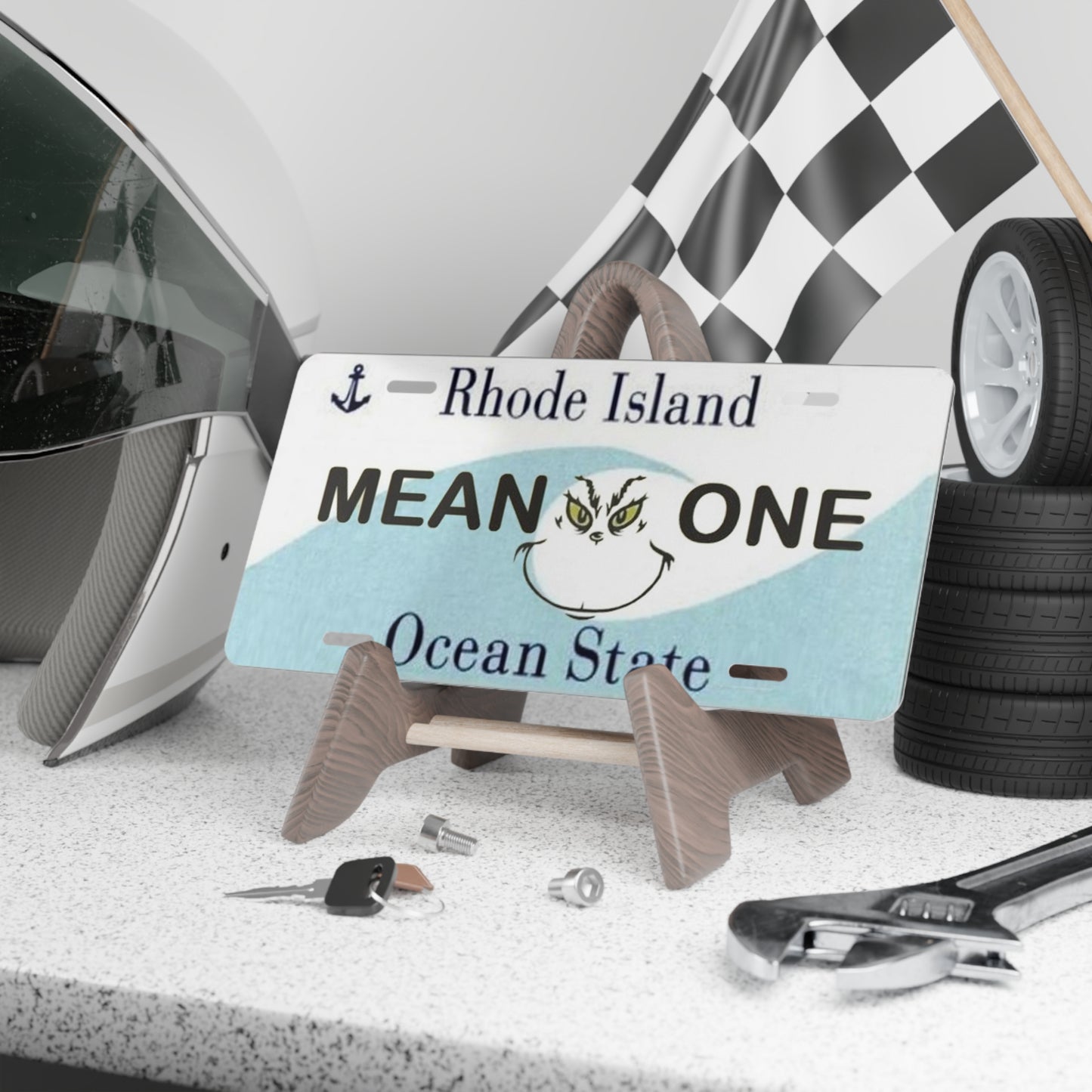 Rhode Island Mean One Vanity License Plate