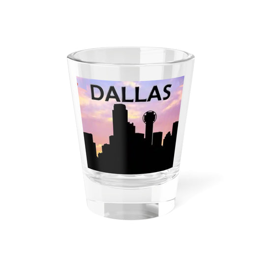 Dallas Skyline Shot Glass, 1.5oz