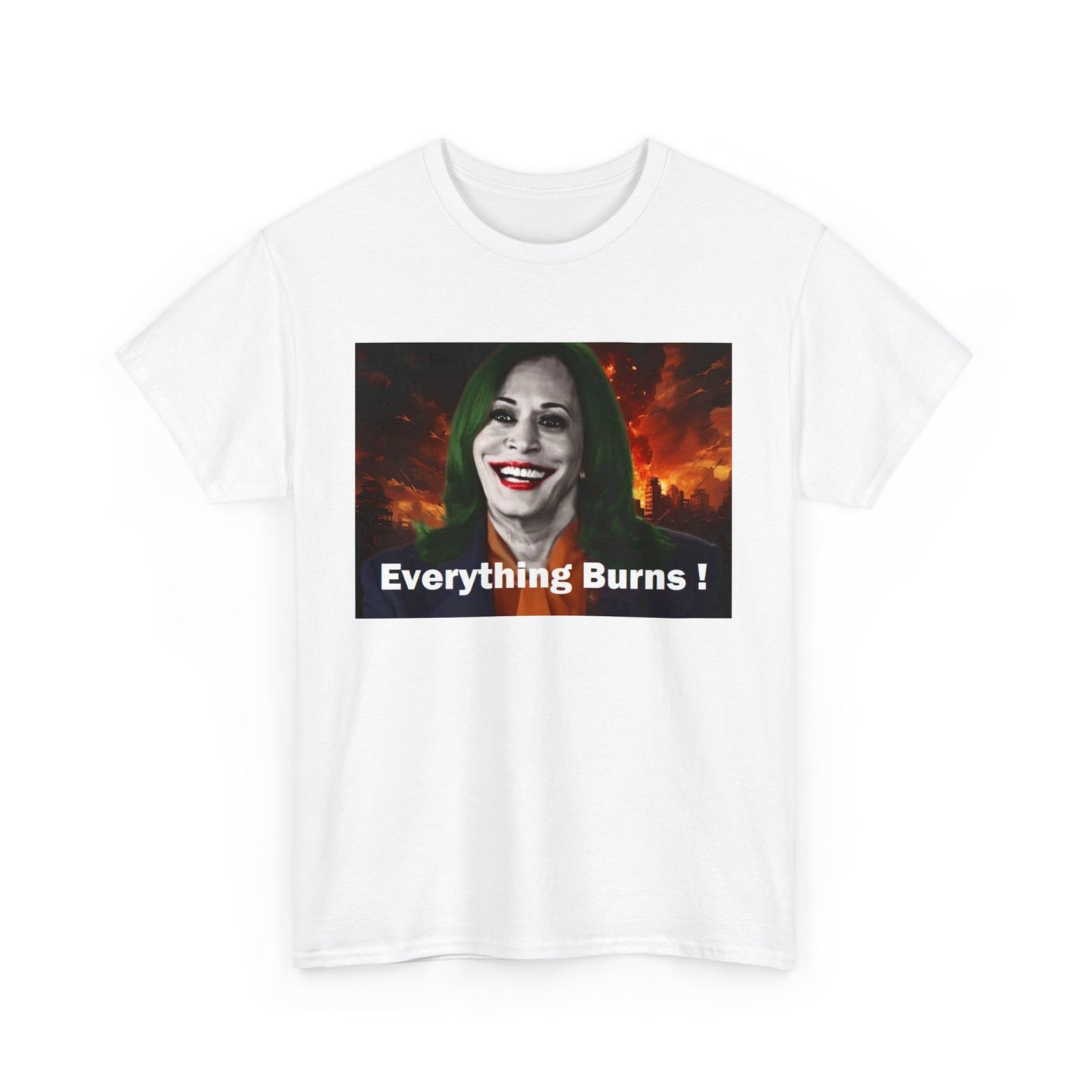 Kamala Harris Everything Burns Unisex Heavy Cotton Tee