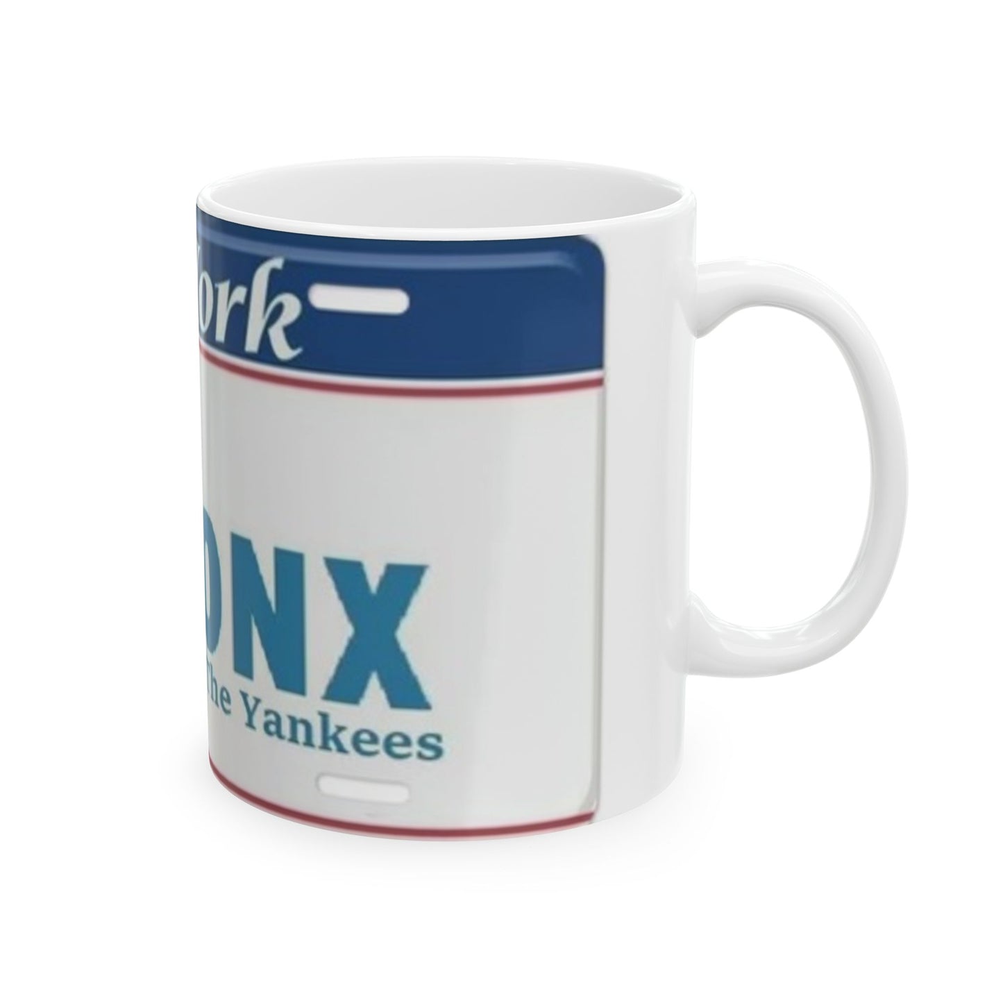 Left Angle View Bronx Home Of The Yankees Ceramic Mug