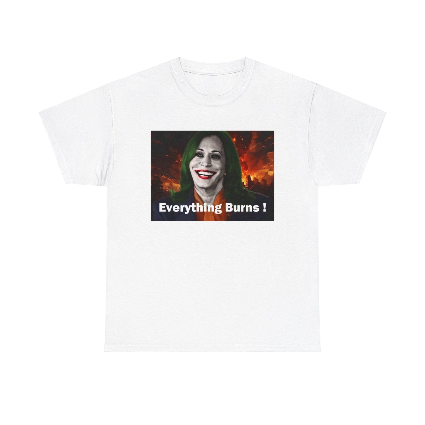 Kamala Harris Everything Burns Unisex Heavy Cotton Tee