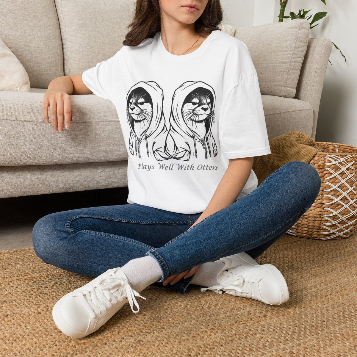Plays Well With Otters Graphic T-Shirt