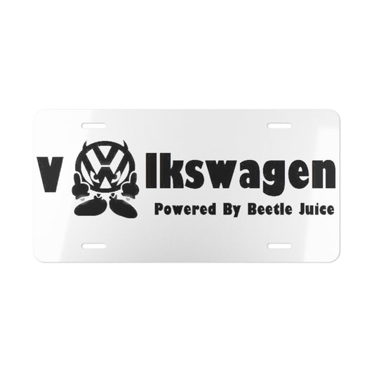 Volkswagen Spoof Vanity Plate