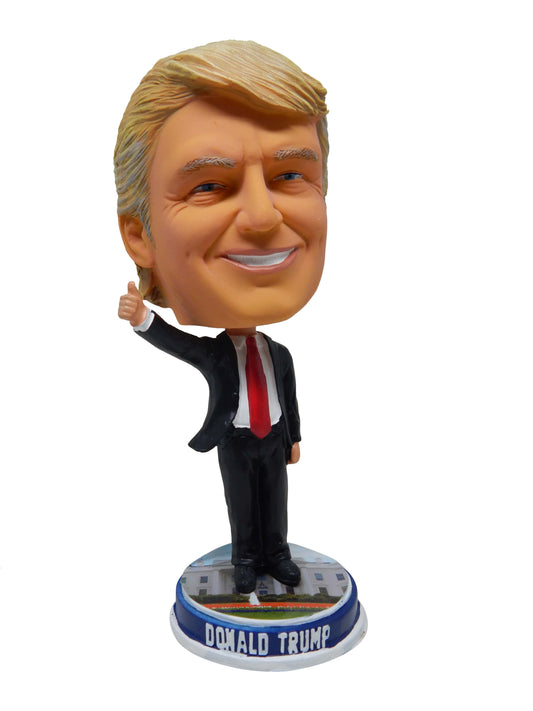 Donald Trump Bobblehead on a white background