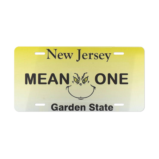 Mean One New Jersey Vanity License Plate
