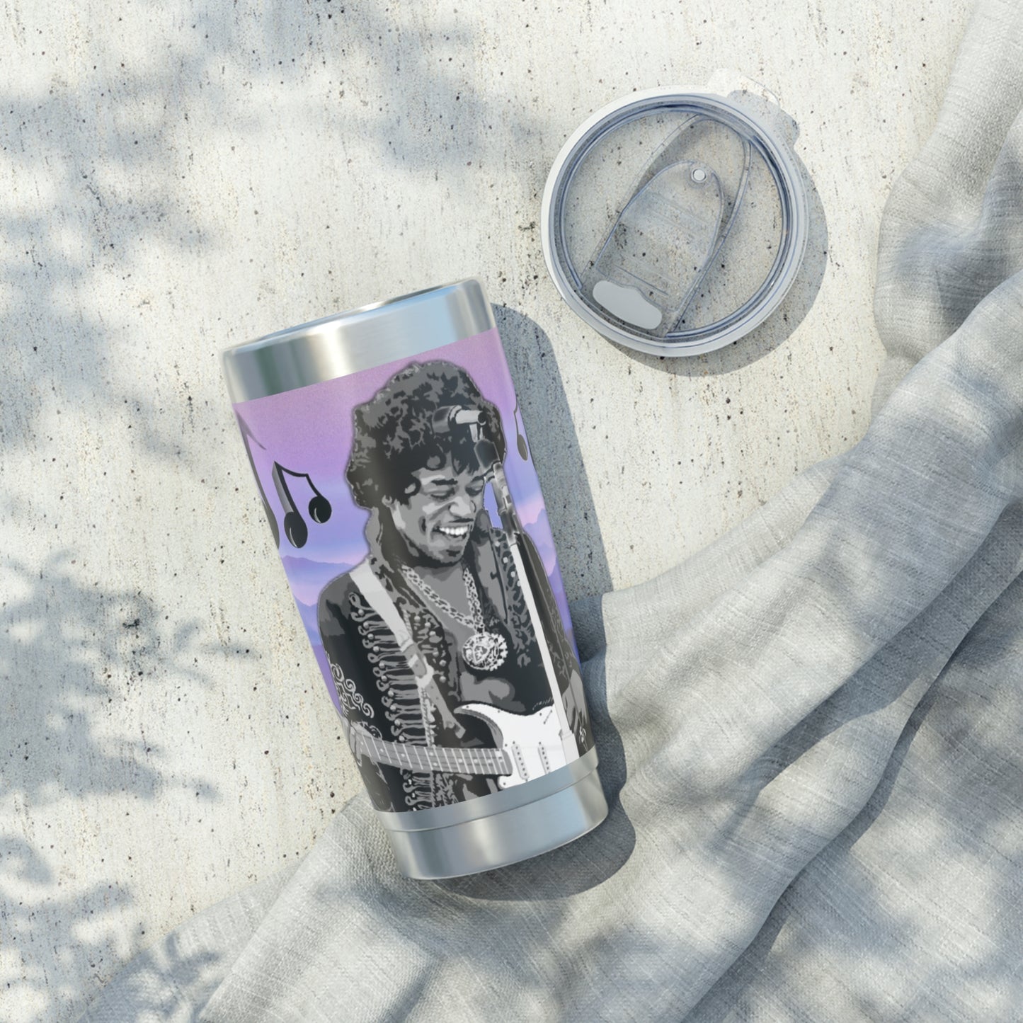 Jimi Hendrix Purple Landscape Vagabond 20oz Tumbler In Context