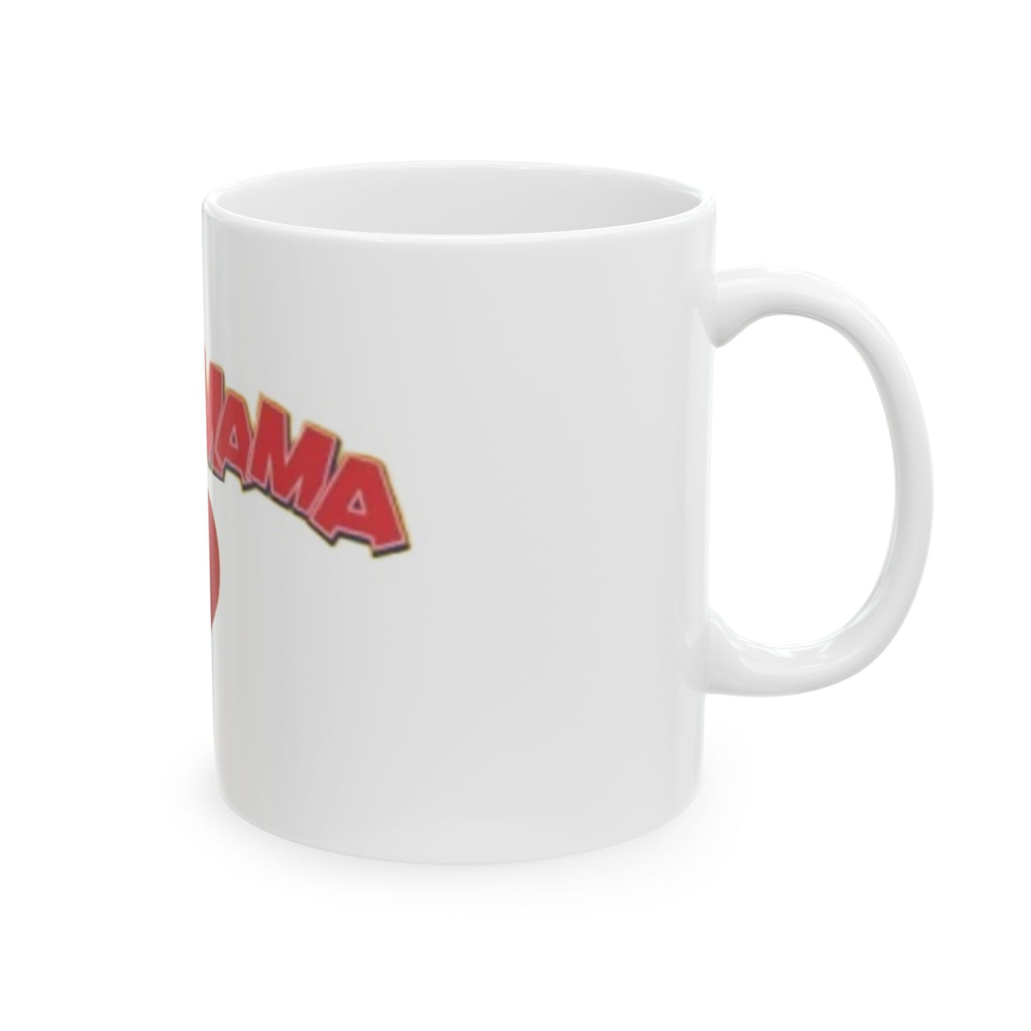 Left Side View Sugar Mama Ceramic Mug,