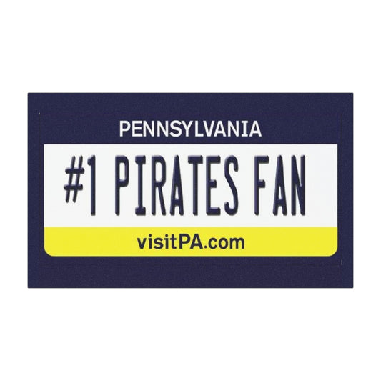 #1 Pirates Fan Car Magnet