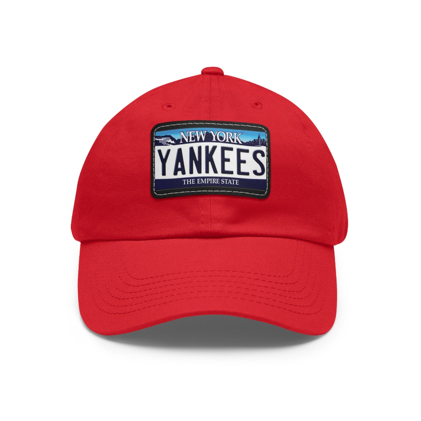 Yankees Ball Cap with NY License Plate Facsimile on Leather Patch