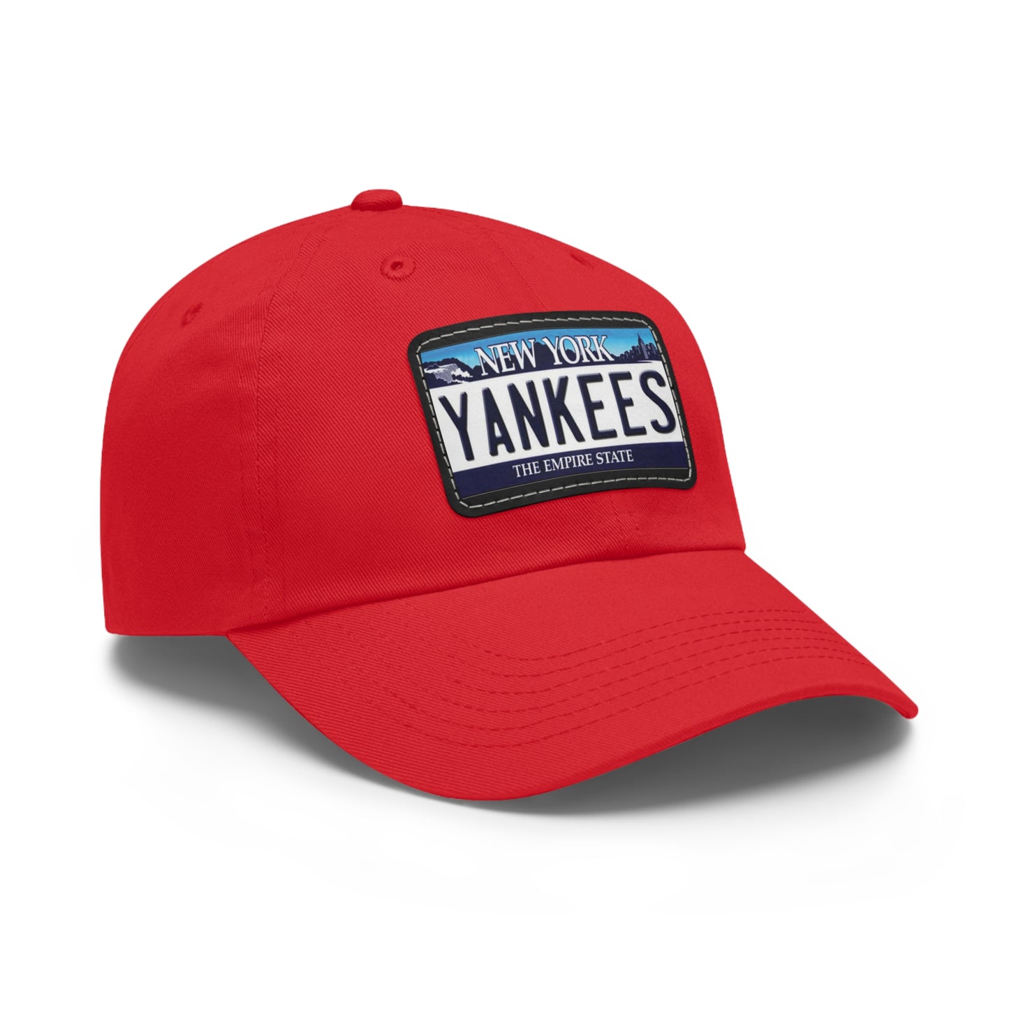 Yankees Ball Cap with NY License Plate Facsimile on Leather Patch