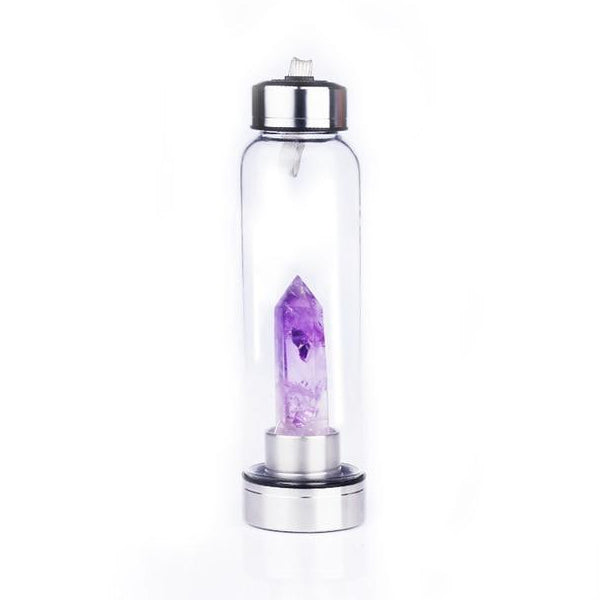 Pure Essence Natural Stone Infused Water In Glass Bottle