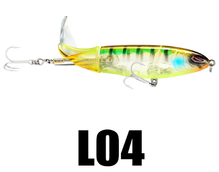 Colorful fishing lure with a white background and 'LO4' text below it.
