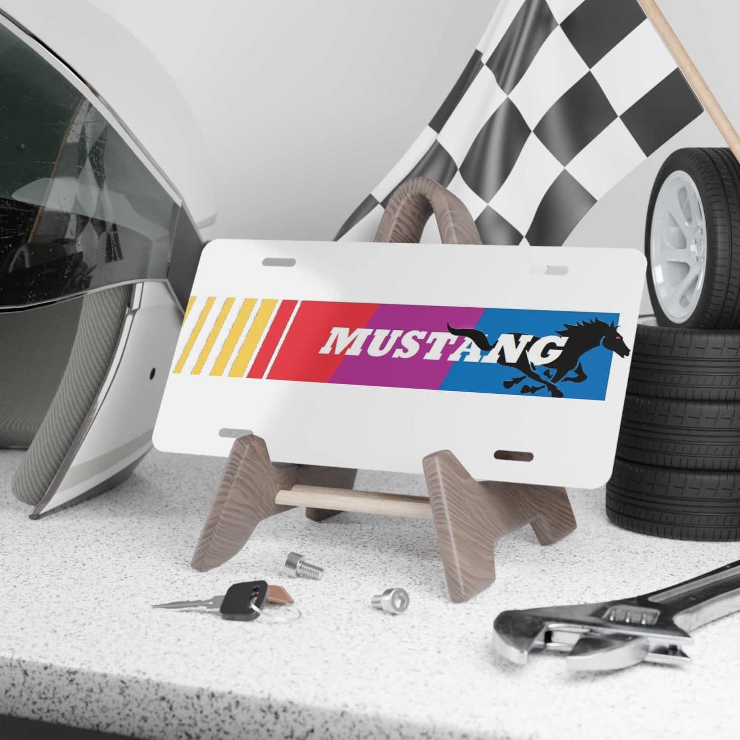 Mustang Muscle Horse Power Vanity License Plate