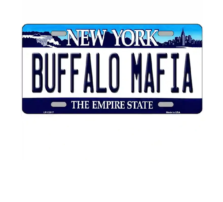 Buffalo Mafia Novelty NY License Plate