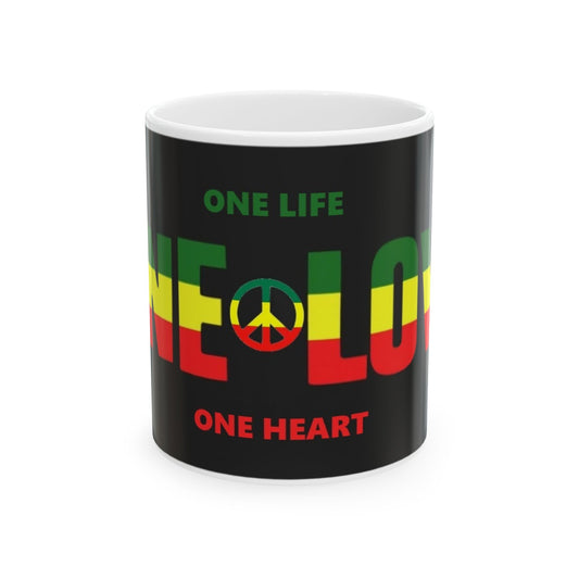 One Love Jamaica Marley Rasta 11 Oz. Ceramic Mug