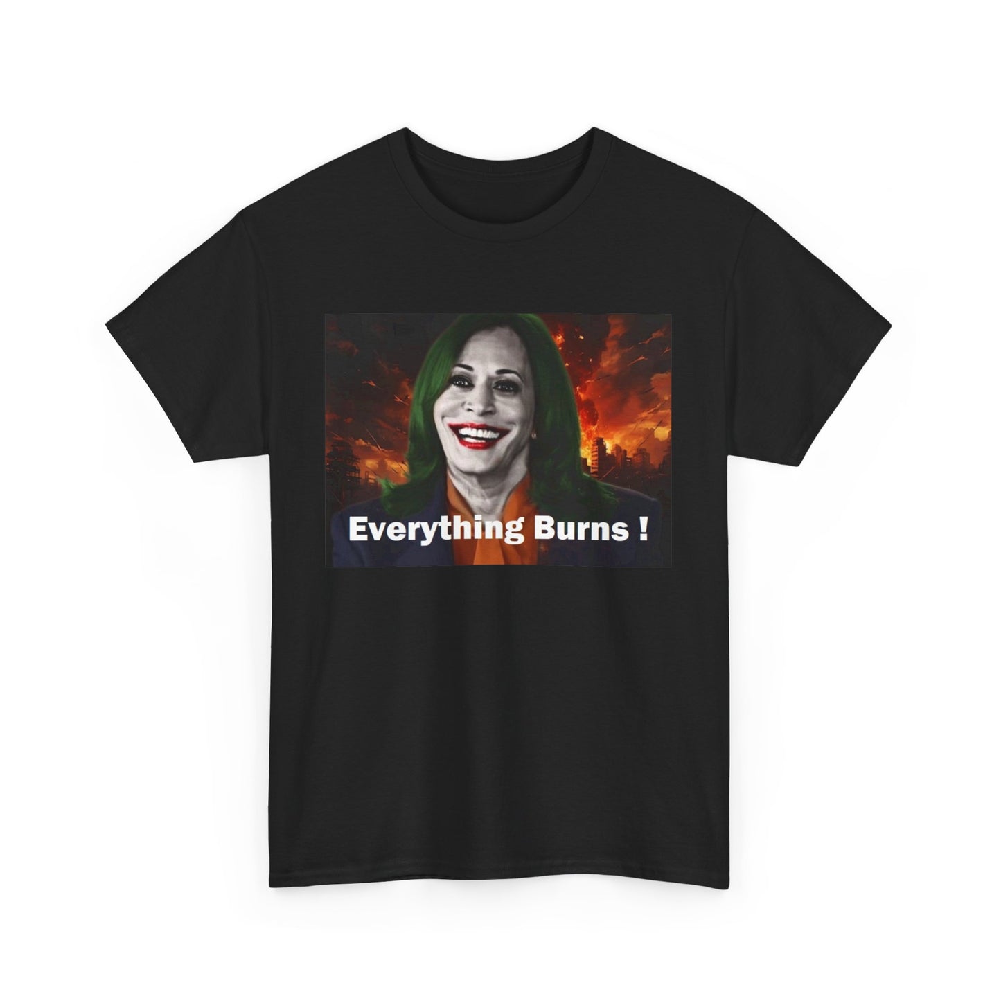 Kamala Harris Everything Burns Unisex Heavy Cotton Tee