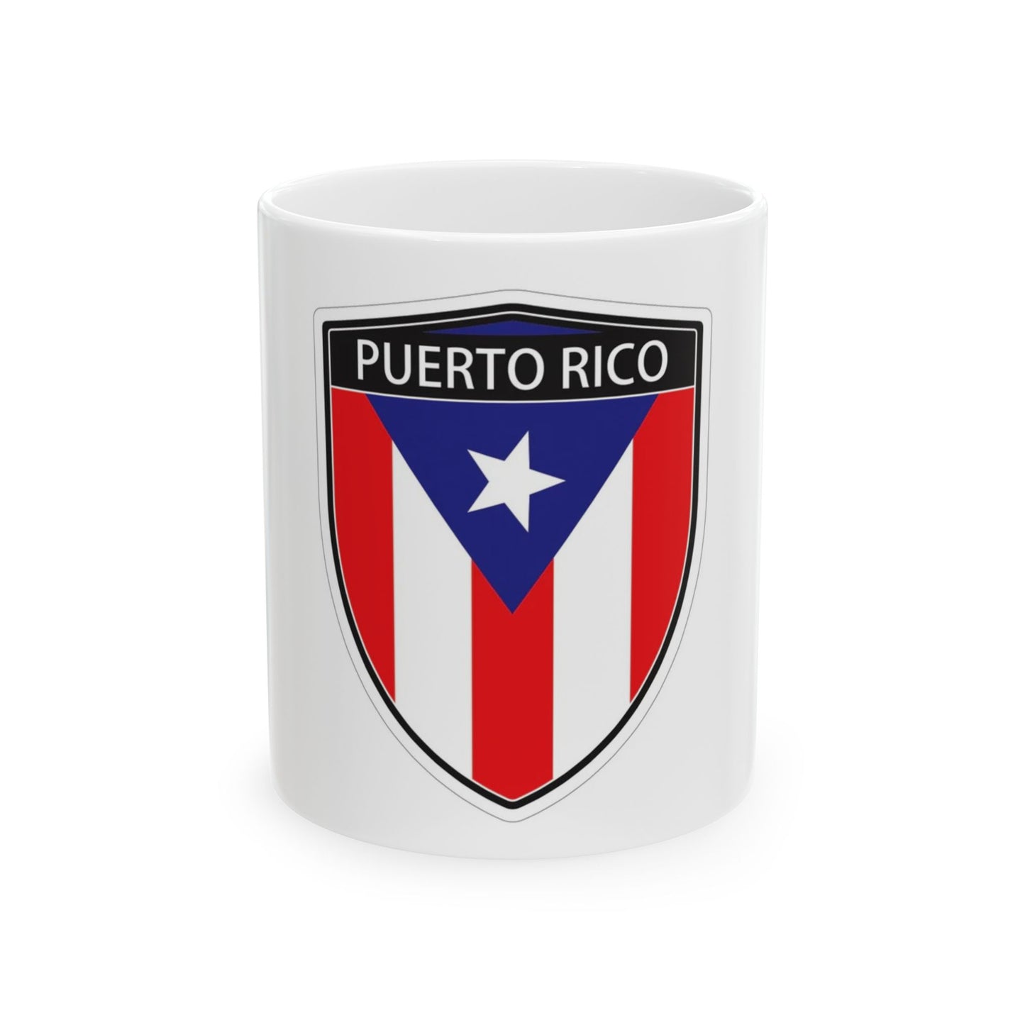 Puerto Rico Shield Emblem 11 Oz. Ceramic Mug