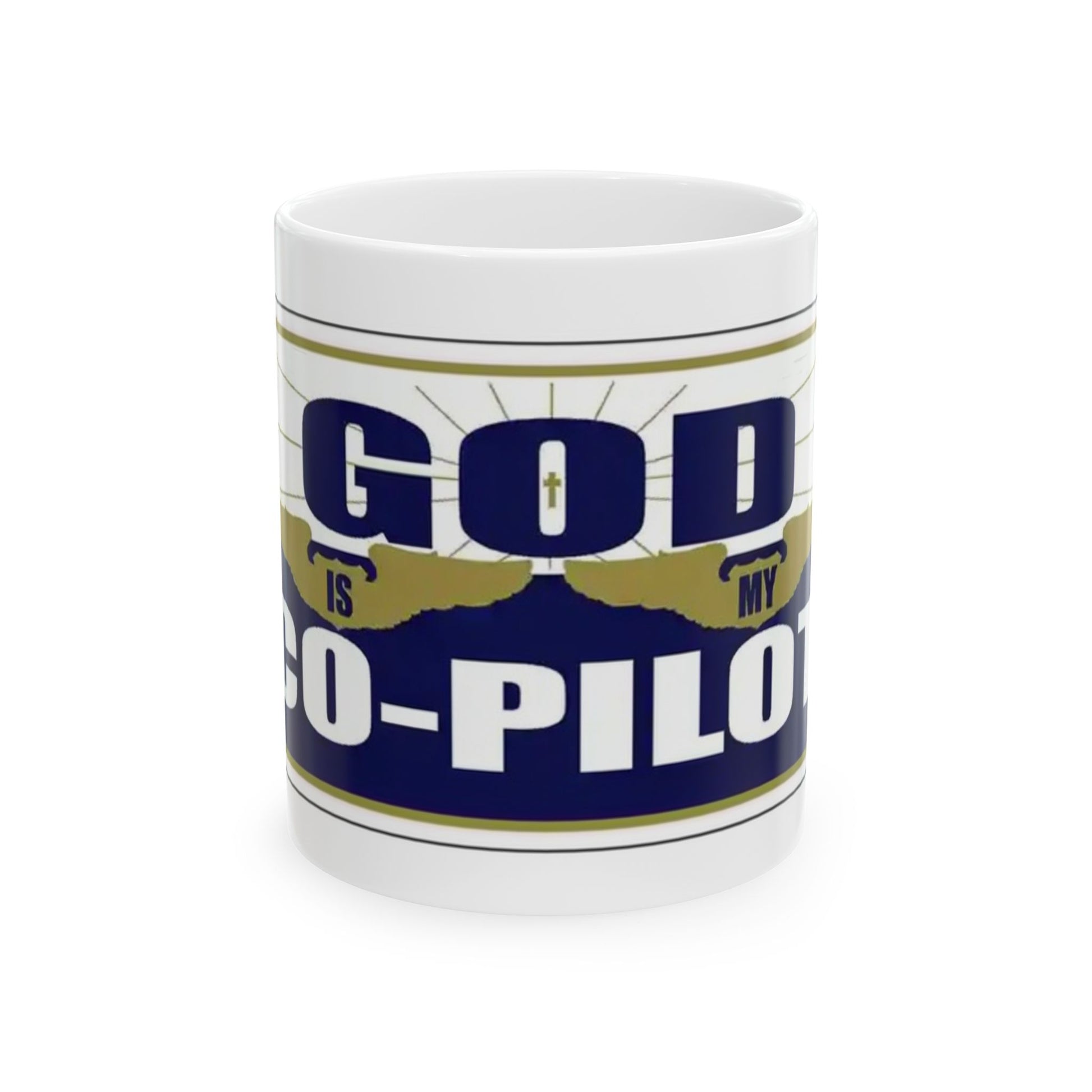 God Is My Co-Pilot 11 Oz. Ceramic Mug