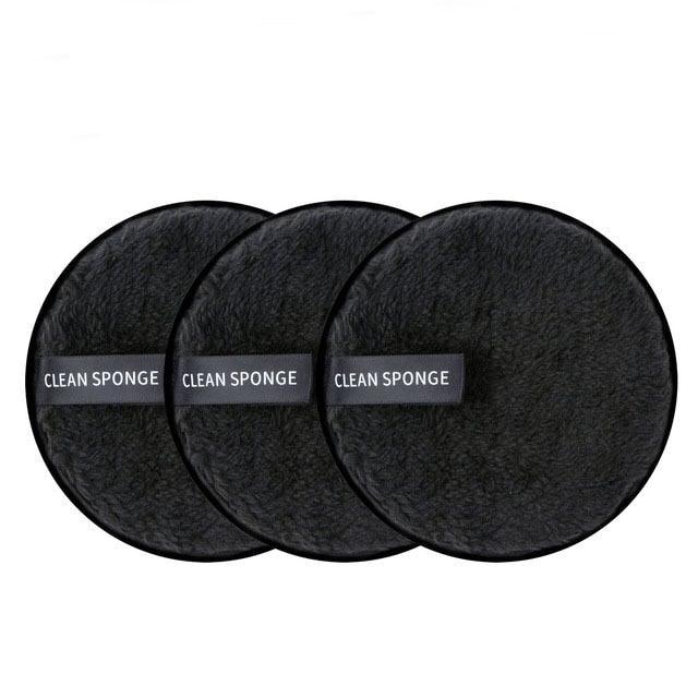 1/3PCS New Makeup Removal Sponge Flutter Wash Cotton Flapping Reusable Wet Sponge Face Puff Soft Natural Cleaner Premium Microfiber Cloth