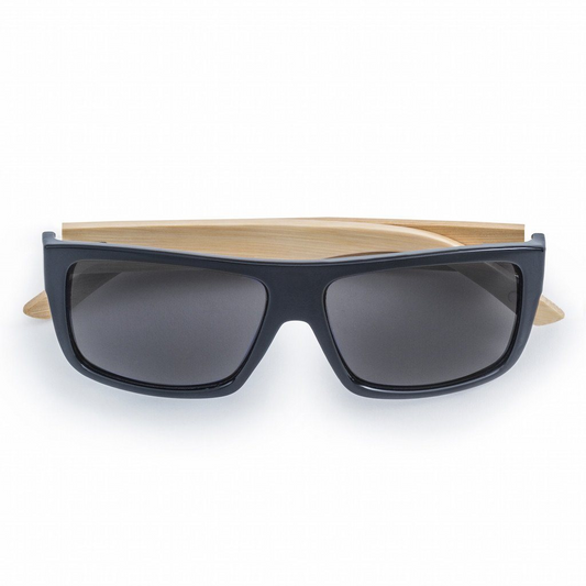Sport Bamboo Sunglasses with Black Lens