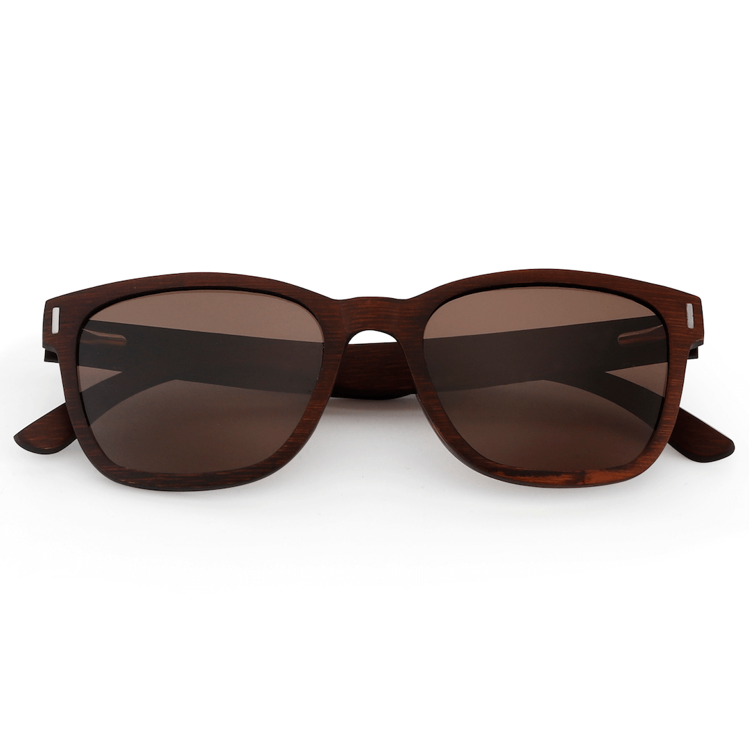 Ultimate - Blue Bamboo Sunglasses Brown