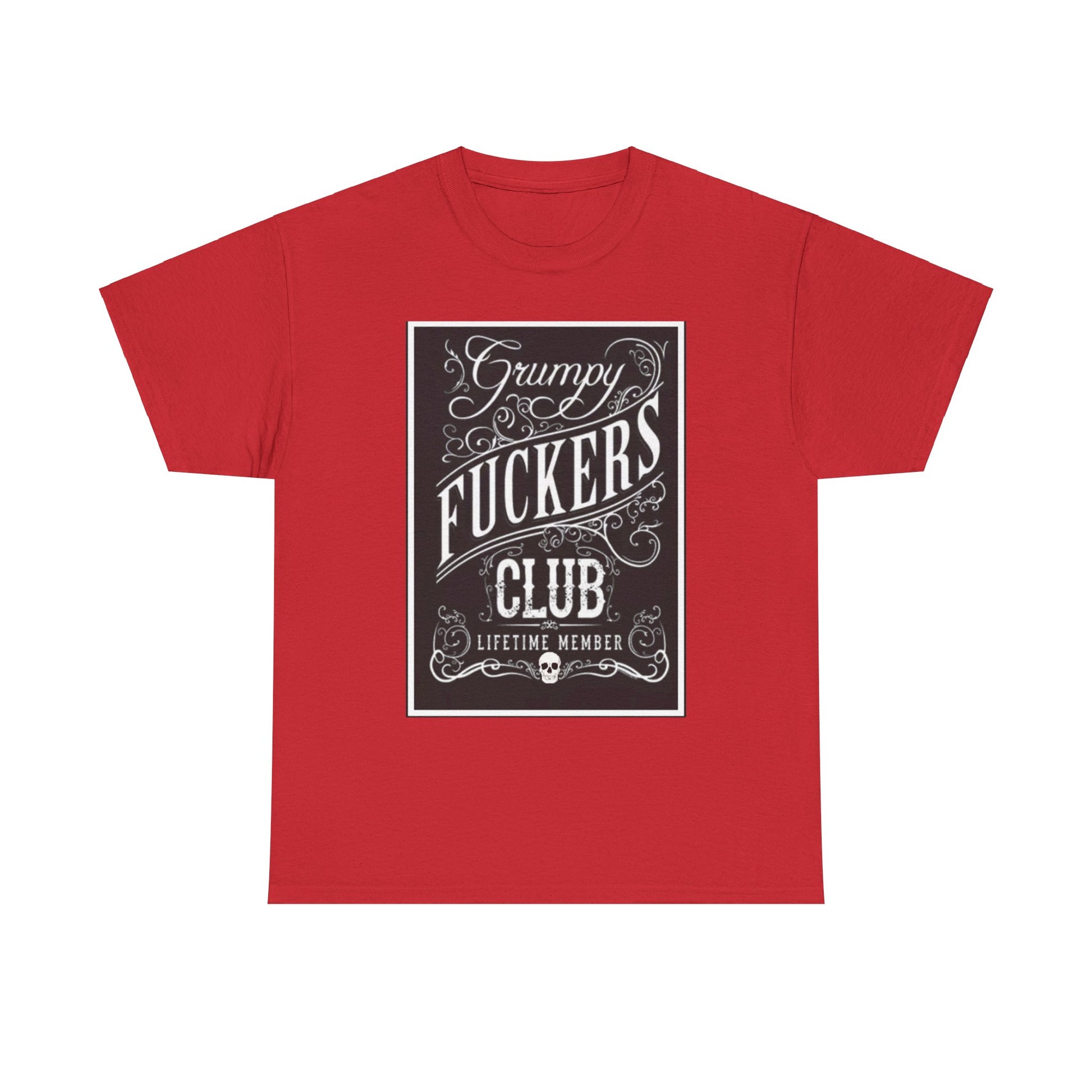 Grumpy Fuckers Club Red Tee Shirt