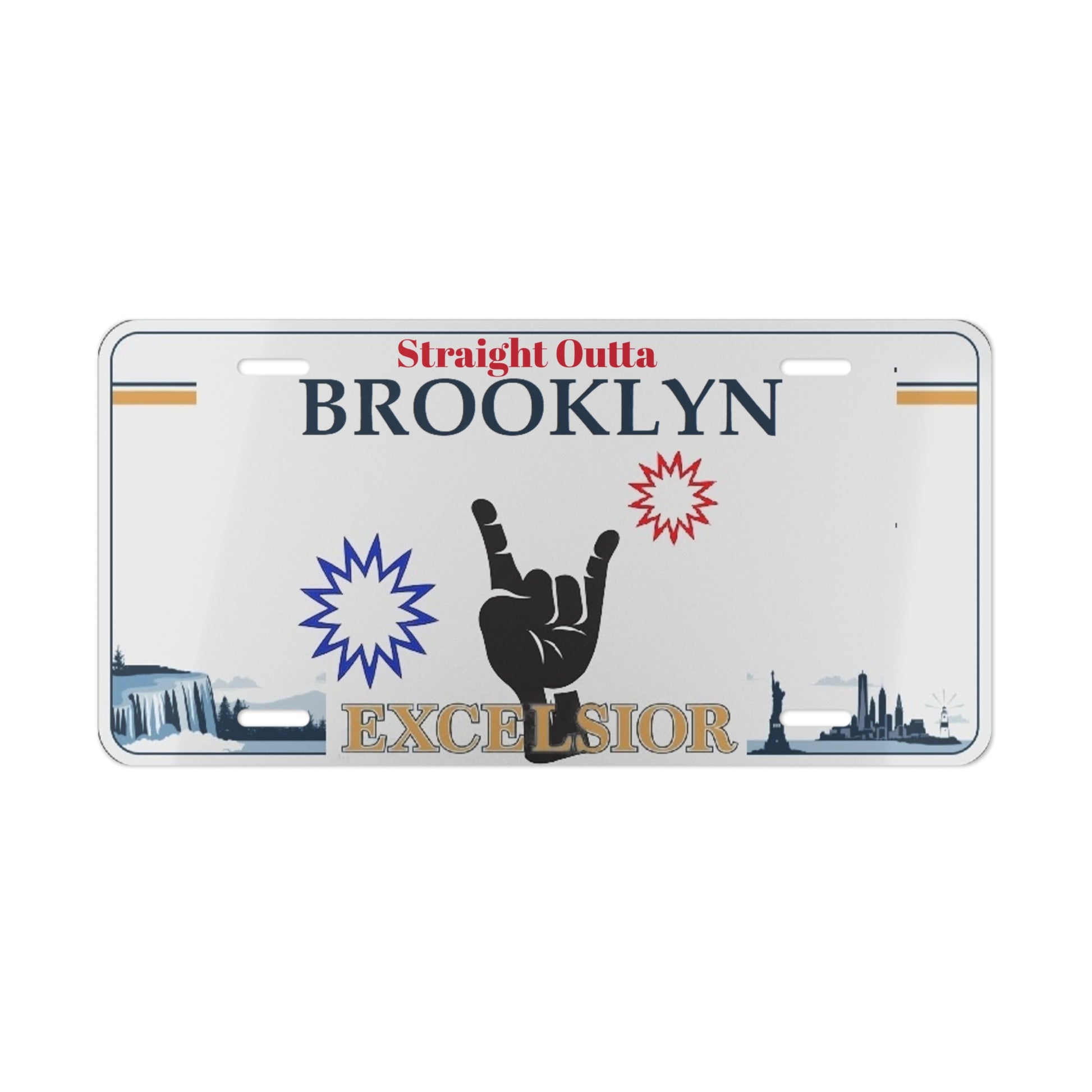 Straight Outta Brooklyn Novelty License Plate
